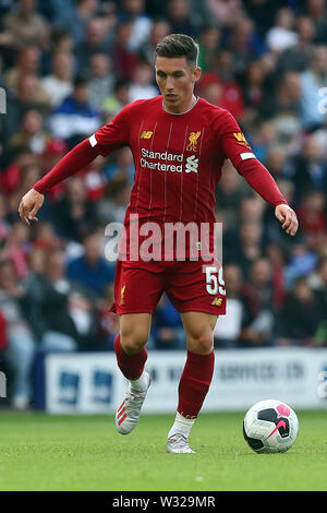 Birkenhead, Regno Unito. 11 Luglio, 2019. Harry Wilson di Liverpool durante la Pre-Season amichevole tra Tranmere Rovers e Liverpool a Prenton Park su 11 Luglio 2019 in Birkenhead, Inghilterra. (Foto di Tony Taylor/phcimages.com) Credit: Immagini di PHC/Alamy Live News Foto Stock