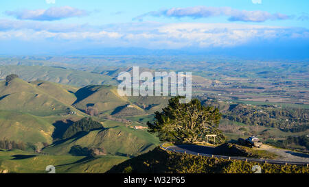 Vista da Te Mata Peak Foto Stock