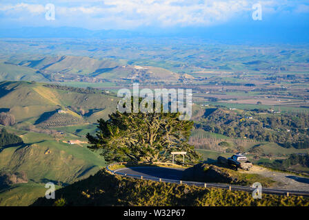 Vista da Te Mata Peak Foto Stock