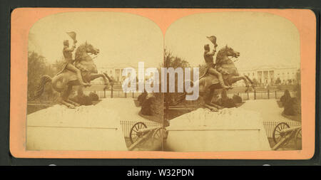 La colossale statua equestre in bronzo di Gen Andrew Jackson, da Bell & Bro (Washington, DC) 5 Foto Stock