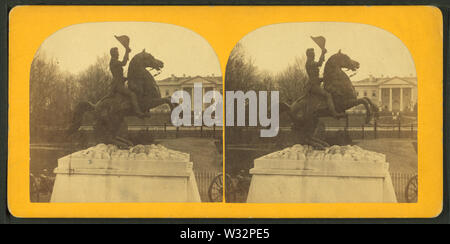 La colossale statua equestre in bronzo di Gen Andrew Jackson, da Bell & Bro (Washington, DC) 4 Foto Stock