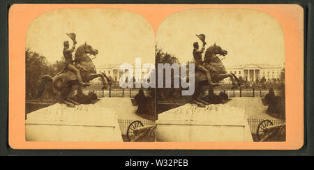 La colossale statua equestre in bronzo di Gen Andrew Jackson, da Bell & Bro (Washington, DC) 3 Foto Stock