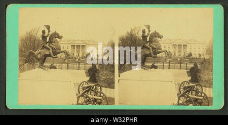 La colossale statua equestre in bronzo di Gen Andrew Jackson, da Bell & Bro (Washington, DC) Foto Stock