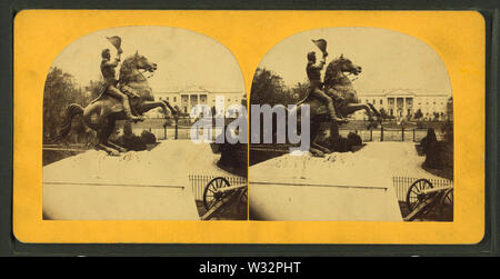 La colossale statua equestre in bronzo di Gen Andrew Jackson, da Bell & Bro (Washington, DC) 8 Foto Stock