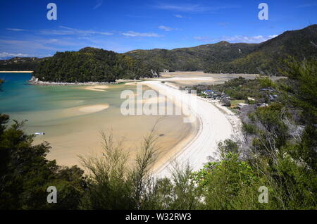 Torrent Bay Beach nel Parco Nazionale Abel Tasman Foto Stock