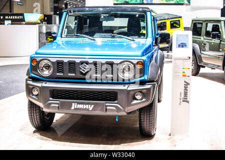 Ginevra, Mar 2019 tutte le nuove Suzuki Jimny gen 4, Geneva International Motor Show, JB74 Jimny Sierra off-road mini suv realizzato dal giapponese Suzuki Foto Stock