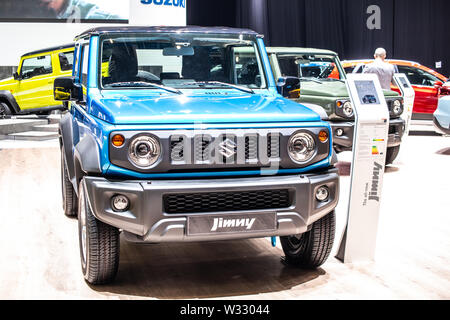 Ginevra, Mar 2019 tutte le nuove Suzuki Jimny gen 4, Geneva International Motor Show, JB74 Jimny Sierra off-road mini suv realizzato dal giapponese Suzuki Foto Stock