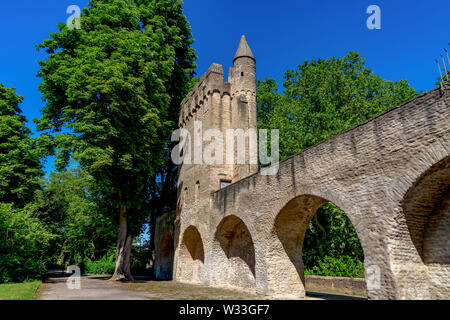 Città di Speyer, Germania, luglio 04, 2019: romantiche strade e case a Speyer in estate Foto Stock