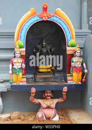 La statua della dea Indù Kali, India, nello Stato del Tamil Nadu Foto Stock