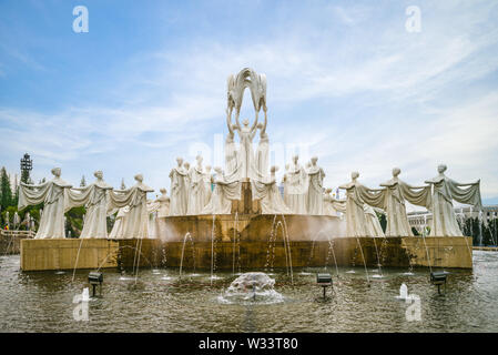 Mansudae Fontana Park a Pyongyang, Corea del Nord Foto Stock