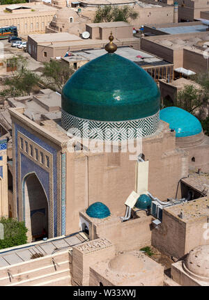 Mausoleo di Pakhlavan Makhmud (Pahlavon Mahmud), Khiva, Uzbekistan Foto Stock