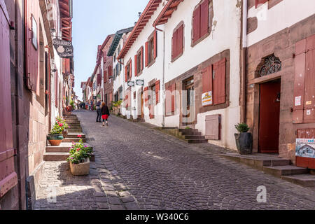 Saint-Jean-Pied-de-Port , Nouvelle-Aquitaine, Francia Foto Stock