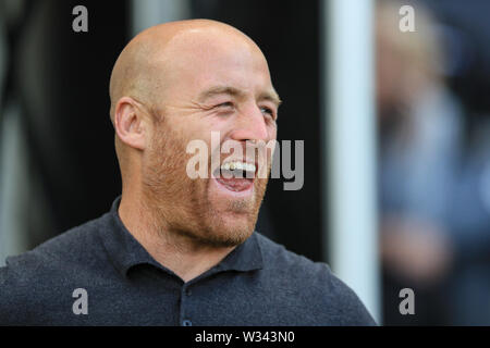 11 luglio 2019 , KCOM Stadium, Hull, Inghilterra; Betfred Super League, rotonda 21, Hull FC vs London Broncos ; Danny Ward Head Coach della London Broncos Credito: Mark Cosgrove/news immagini Foto Stock