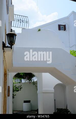 Corfù Kassiopi mi piace le diverse funzioni in questa fotografia ha caratteristiche geometriche e forme differenti Foto Stock