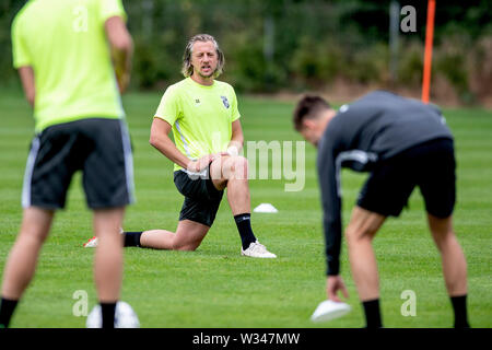 Opalenica, Polonia. 12 Luglio, 2019. OPALENICA, 12-07-2019, olandese Calcio, Eredivisie, stagione 2019/2020, trainingcamp, Vitesse portiere Remko Pasveer durante il corso di formazione in Polonia Credito: Pro scatti/Alamy Live News Foto Stock