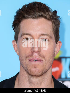 Santa Monica, Stati Uniti. 11 Luglio, 2019. SANTA MONICA, Los Angeles, California, Stati Uniti d'America - 11 Luglio: Shaun White arriva al Nickelodeon Kids' scelta Sport 2019 tenutasi a Barker Hangar sulla luglio 11, 2019 in Santa Monica, Los Angeles, California, Stati Uniti. (Foto di Xavier COLLIN/Image Press Agency) Credito: Image Press Agency/Alamy Live News Foto Stock