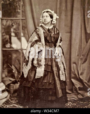 La regina Victoria (1819-1901) monarca britannico nel 1860 Foto Stock