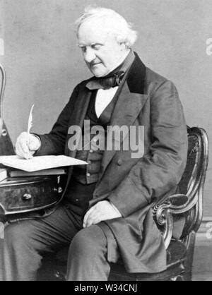 GEORGE PEABODY (1795-1869) American finanziere e filantropo Foto Stock