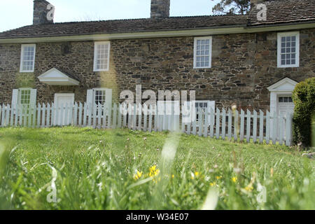 McConkey's Ferry Inn, in Pennsylvania, Stati Uniti d'America, la taverna dove George Washington arrestato prima di attraversare il fiume Delaware nel 1776 Foto Stock