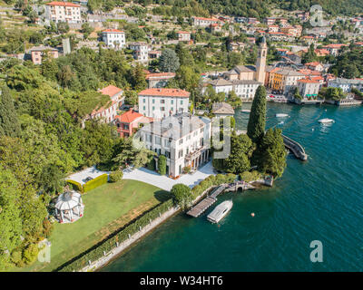 George Clooney, casa, Villa Oleandra, villaggio di Laglio sul lago di Como in Italia Foto Stock