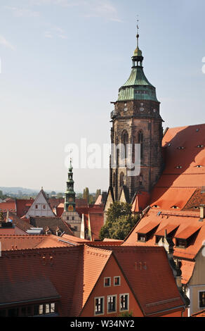 Chiesa della Vergine Maria - Marienkirche a Pirna. Stato della Sassonia. Germania Foto Stock