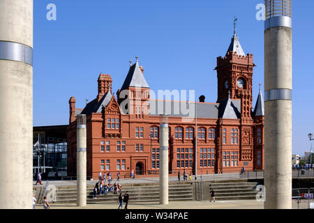 Pier Head Edificio per la Baia di Cardiff Cardiff Galles Wales Foto Stock