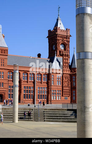 Pier Head Edificio per la Baia di Cardiff Cardiff Galles Wales Foto Stock