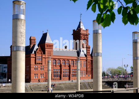 Pier Head Edificio per la Baia di Cardiff Cardiff Galles Wales Foto Stock