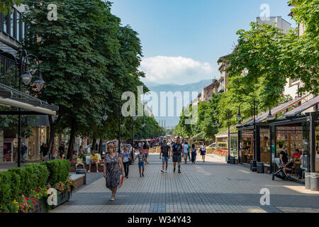 Boulevard Vitosha, Sofia, Bulgaria Foto Stock