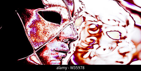 Paura nella Notte Foto Stock