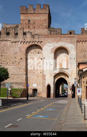 Città storica di cittadella circondata da mura, provincia di Padova, Italia Foto Stock