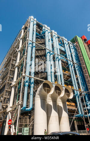 Centro Georges Pompidou, Beaubourg, il museo di arte moderna. Parigi, Francia. Foto Stock