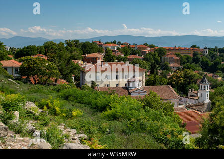 Vista dalla collina di Nebet, Plovdiv, Bulgaria Foto Stock