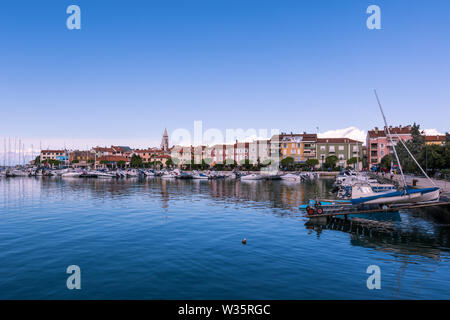 Vecchia città mediterranee di Izola, Slovenia Foto Stock