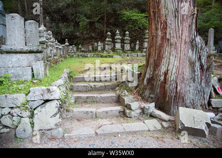 Okuno-In cimitero, Koyasan, Giappone Foto Stock