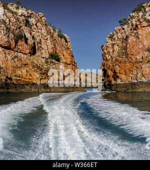 Cade orizzontale nel Kimberleys, Australia occidentale Foto Stock