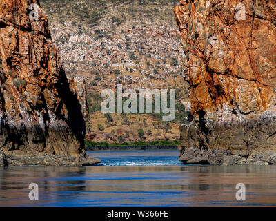 Cade orizzontale nel Kimberleys, Australia occidentale Foto Stock