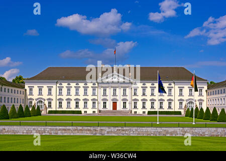 Schloss Bellevue Palace, la sede del Presidente federale tedesco, Berlino, Germania, Europa Foto Stock