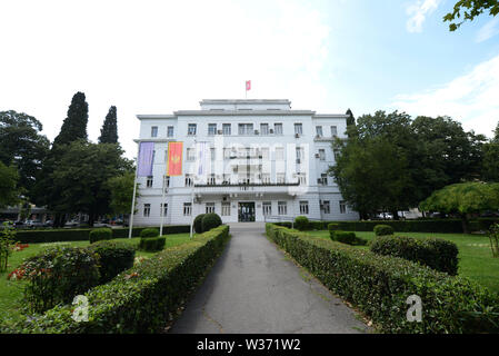 Il gruppo municipale di Podgorica, Montenegro. Foto Stock