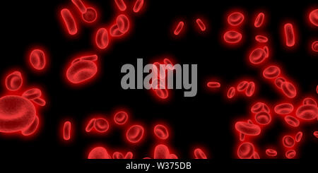 Hemorheology o Haemorheology e viscosità del sangue Foto Stock