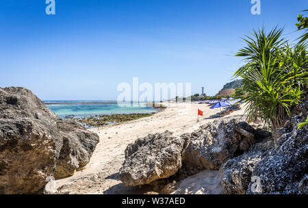 Bella Pandawa beach sull'isola di Bali in Indonesia Foto Stock