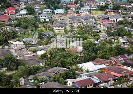 Johor Bahru,Malesia-18 nov 2018:vista aerea di Johor Bahru città vecchia Foto Stock