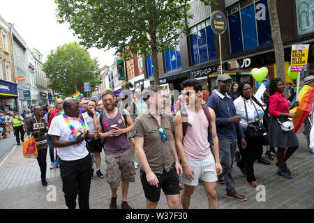 Croydon PrideFest 2019 - Londra della seconda più grande e libera Pride festival è stato torna per il suo quarto anno di sabato 13 luglio Foto Stock