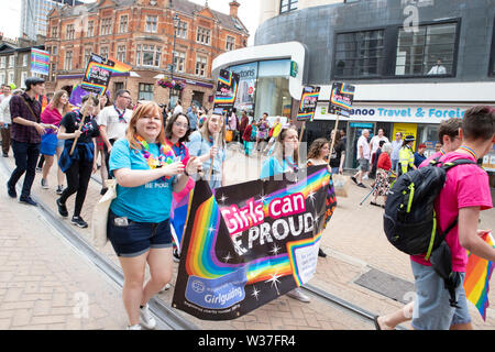 Croydon PrideFest 2019 - Londra della seconda più grande e libera Pride festival è stato torna per il suo quarto anno di sabato 13 luglio Foto Stock