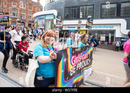 Croydon PrideFest 2019 - Londra della seconda più grande e libera Pride festival è stato torna per il suo quarto anno di sabato 13 luglio Foto Stock