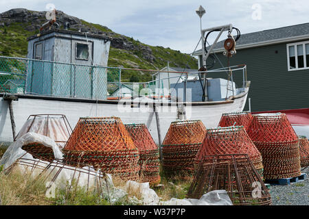 La pesca in Carbonear, Terranova, Canada Foto Stock