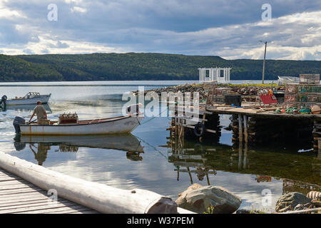 La pesca in Carbonear, Terranova, Canada Foto Stock