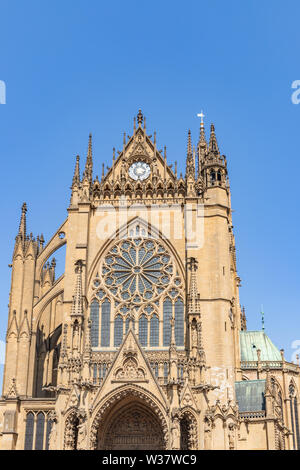 Cattedrale cattolica romana di Santo Stefano di Metz, Francia Foto Stock