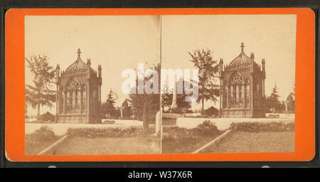 Tomba dell ex presidente Monroe, da Robert N Dennis raccolta di vista stereoscopica Foto Stock