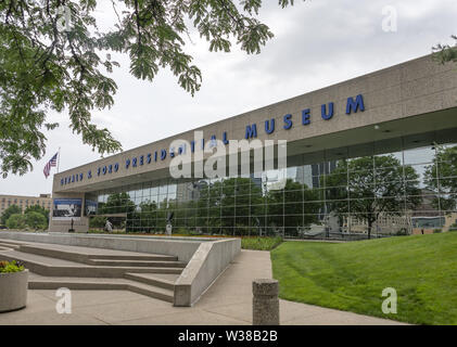 Giugno 30, 2019 - Grand Rapids, Michigan, Stati Uniti d'America - Esterno della Gerald Ford Presidential Library and Museum di Grand Rapids, Michigan, domenica 30 giugno, 2019 (credito Immagine: © Ron Sachs/CNP via ZUMA filo) Foto Stock